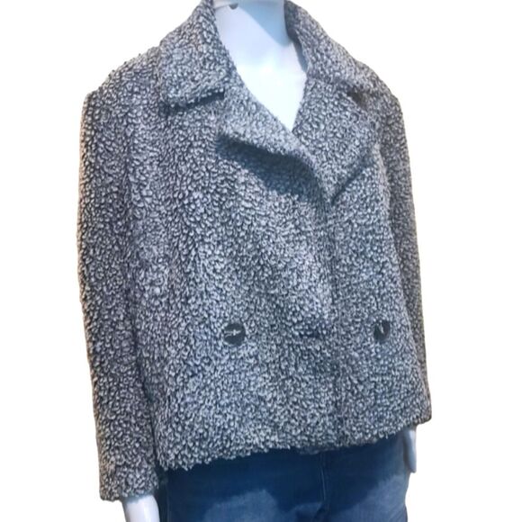 Vince Camuto Fuzzy Jacket in gray - Picture 1 of 6